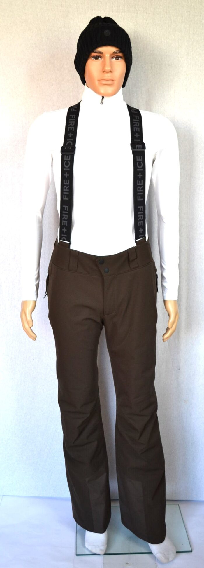 BOGNER FIRE+ICE SCOTT3 HERREN SKIHOSE MIT TRÄGERN DUNKELBRAUN Gr 50 L NEU – Bild 3