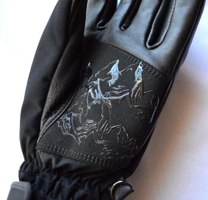 BOGNER HILLA DAMEN SKI HANDSCHUHE GLOVES TEILLEDER SCHWARZ Gr 7,5 M NEU – Bild 4