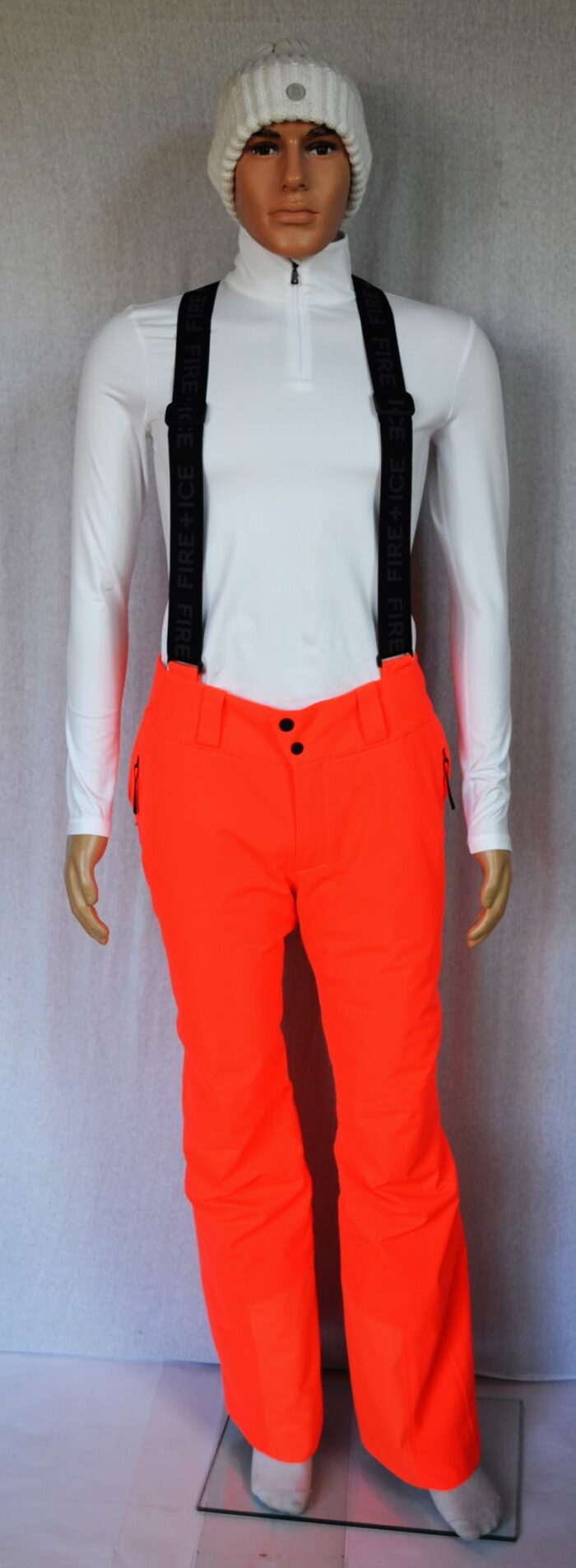 BOGNER FIRE+ICE SCOTT 3 HERREN SKIHOSE MIT TRÄGER NEON LAVA ORANGE Gr 50 L NEU – Bild 11