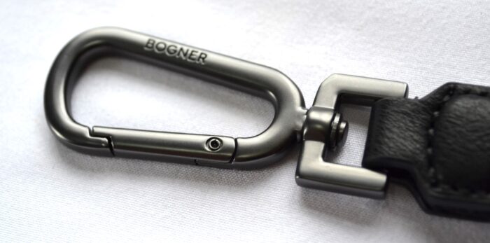 BOGNER SCHLÜSSELANHÄNGER KEYHOLDER mit KARABINERHAKEN SCHWARZ NEU – Bild 4