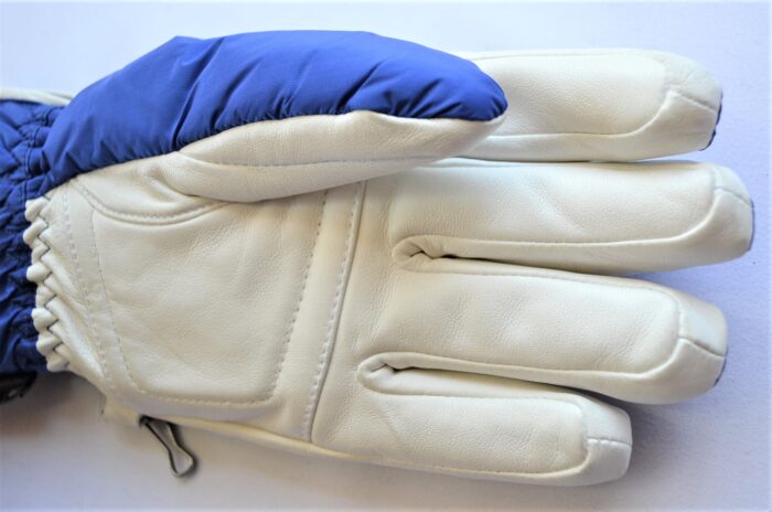 BOGNER DAMEN SKI HANDSCHUHE GLOVES TEILLEDER HOLLY BLAU-WEIß Gr 7 S NEU – Bild 7