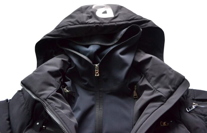 BOGNER DAMEN DAUNEN SKIJACKE JACKE MIT SOFTSHELL INLAYER SCHWARZ Gr 36 S NEU – Bild 15