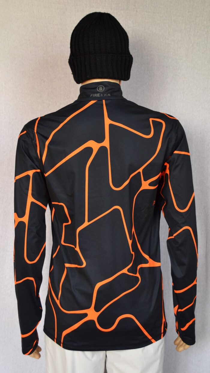 BOGNER FIRE+ICE PASCAL HERREN SKI LONGSLEEVE FIRST LAYER STRETCH UNTERZIEHER SCHWARZ-ORANGE Gr L NEU – Bild 3