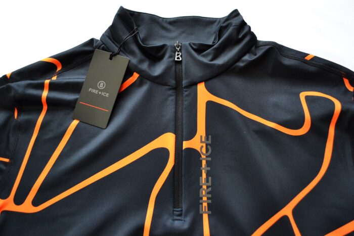 BOGNER FIRE+ICE PASCAL HERREN SKI LONGSLEEVE FIRST LAYER STRETCH UNTERZIEHER SCHWARZ-ORANGE Gr L NEU – Bild 4