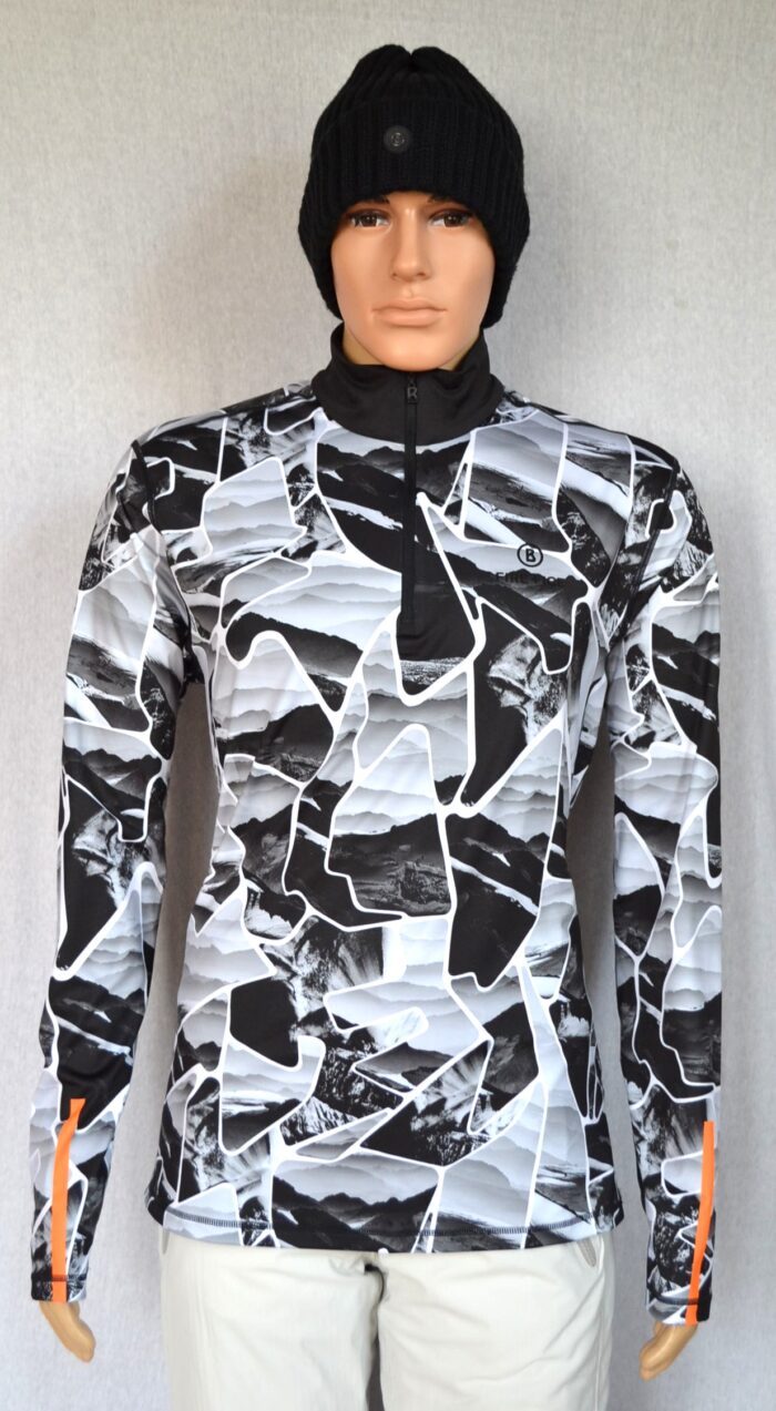 BOGNER FIRE+ICE PASCAL HERREN SKI LONGSLEEVE FIRST LAYER STRETCH UNTERZIEHER GRAU MUSTER Gr L NEU – Bild 2