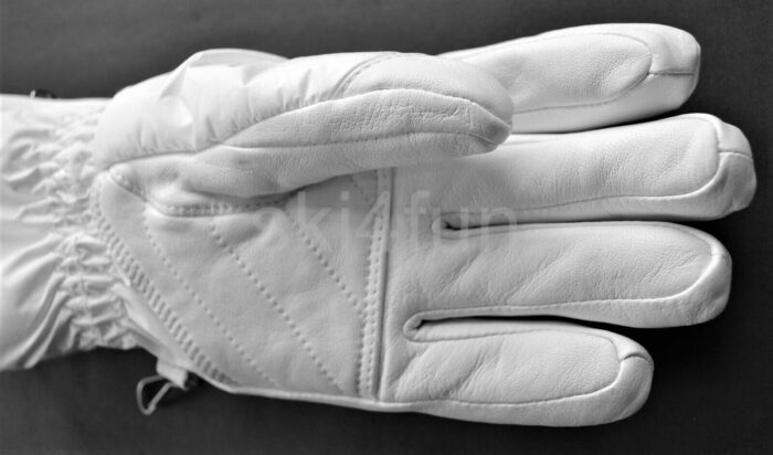 BOGNER DAMEN SKI HANDSCHUHE GLOVES TEILLEDER BENITA WEIß Gr 6,5 NEU – Bild 6