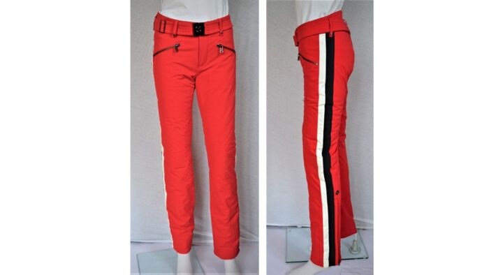 BOGNER DAMEN SKIHOSE MIT GÜRTEL MAGALI ROT STRETCH Gr 36L S NEU