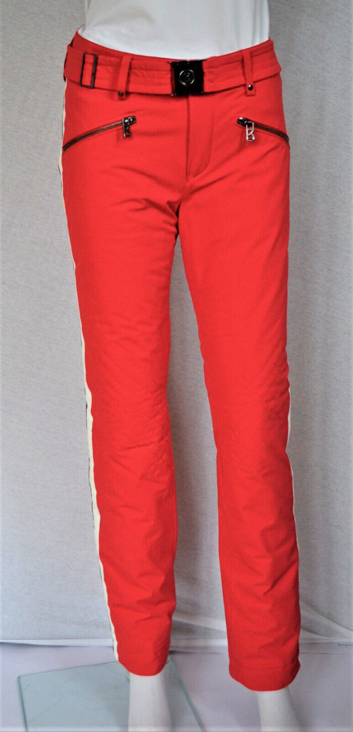 BOGNER DAMEN SKIHOSE MIT GÜRTEL MAGALI ROT STRETCH Gr 36L S NEU – Bild 3