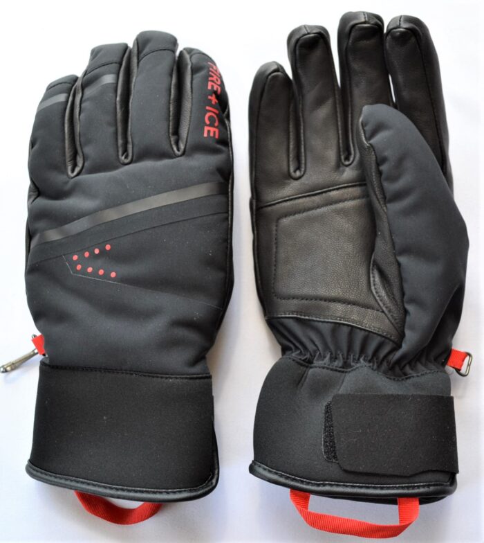 BOGNER FIRE+ICE MAIK HERREN SKI HANDSCHUHE GLOVES 40% LEDER SCHWARZ Gr 9,5 10 NEU