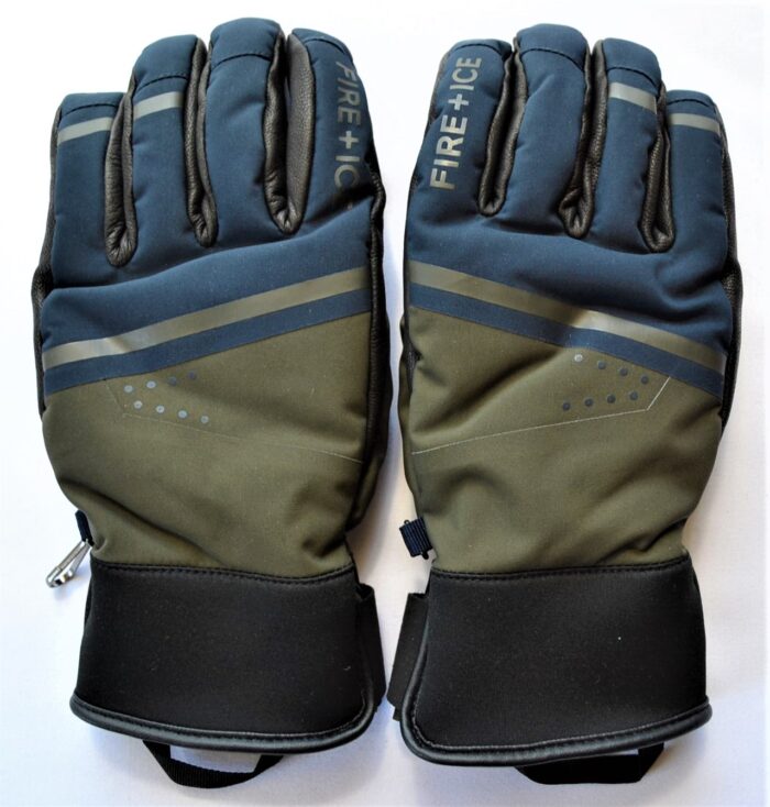 BOGNER FIRE+ICE MAIK HERREN SKI HANDSCHUHE GLOVES 40% LEDER OLIV Gr 8 8,5 9 NEU – Bild 2