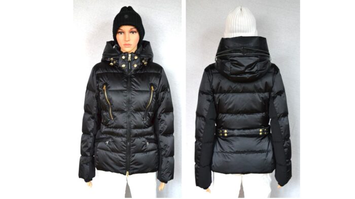 BOGNER DAMEN DAUNEN SKIJACKE JACKE SCHWARZ SHINY Gr 38 M NEU