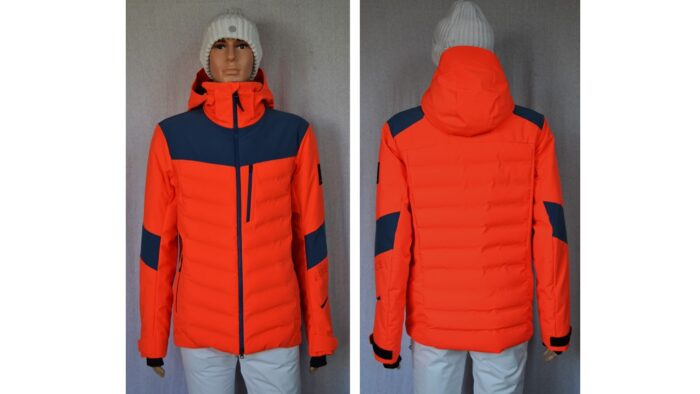 BOGNER FIRE+ICE RADEK HERREN SKI JACKE 4-WEGE STRETCH NEON LAVA ROT-ORANE Gr 50 L NEU
