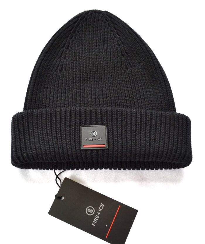 BOGNER FIRE+ICE HERREN DAMEN MÜTZE ROBB SCHWARZ 100% BAUMWOLLE NEU – Bild 3
