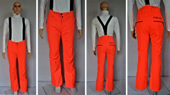 BOGNER FIRE+ICE SCOTT HERREN SKIHOSE MIT TRÄGER NEON LAVA ORANGE Gr 56 3XL NEU
