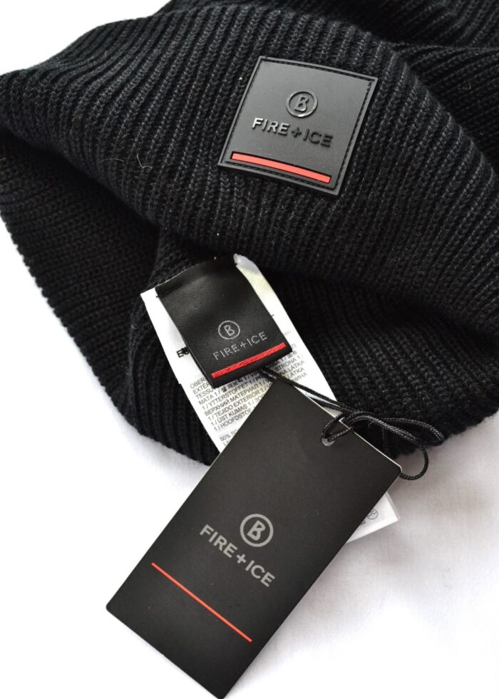 BOGNER FIRE+ICE HERREN DAMEN MÜTZE TAREK 50% WOLLE WOLLMÜTZE SCHWARZ NEU – Bild 6