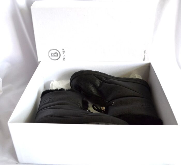 BOGNER CHAMONIX DAMEN SCHNEE BOOTS STIEFEL LEDER MIT SHEARLING FUTTER Gr 40 NEU – Bild 2