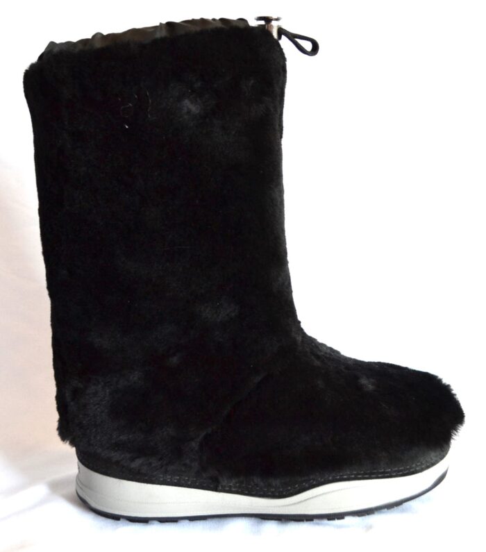 BOGNER LES ARCS DAMEN SCHNEEBOOTS FELL STIEFEL SNOW BOOTS SCHWARZ AUS SHEARLING Gr 40 41 42 NEU OVP – Bild 4