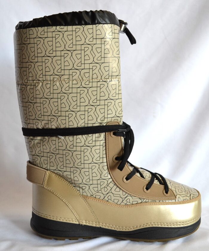 BOGNER LES ARCS DAMEN SCHNEEBOOTS STIEFEL SNOW BOOTS BEIGE-GOLD Gr 40 41 NEU OVP – Bild 4