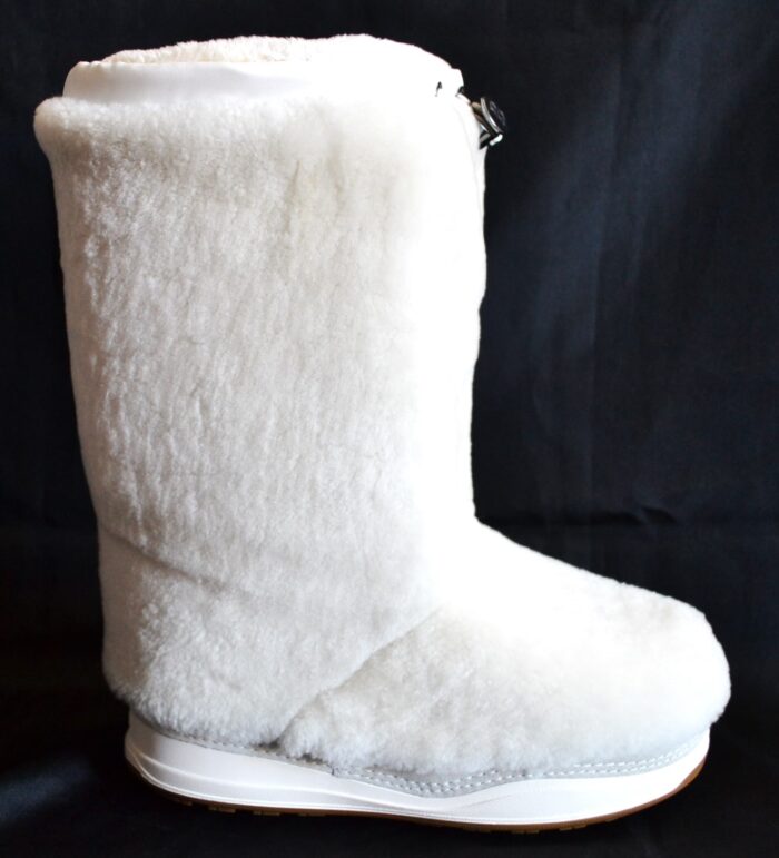 BOGNER LES ARCS DAMEN SCHNEEBOOTS FELL STIEFEL SNOW BOOTS WEIß AUS SHEARLING Gr 39 40 42 NEU OVP – Bild 3