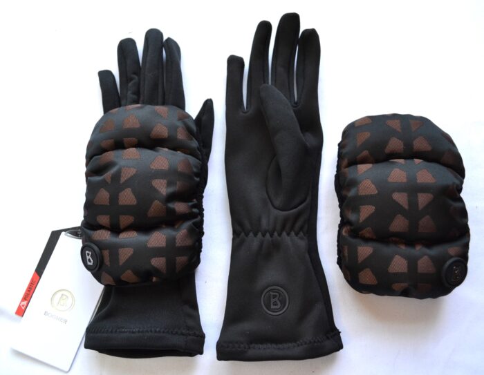 BOGNER TOUCH DAMEN HANDSCHUHE MIT HANDY TOUCHFUNKTION STRETCH LOGO UVP 120 € Gr M NEU