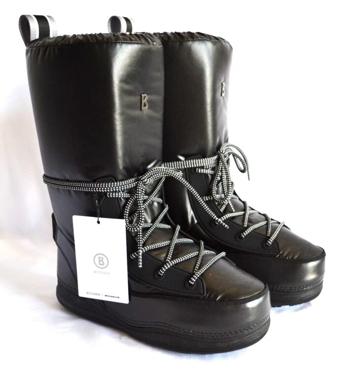 BOGNER LES ARCS DAMEN SCHNEEBOOTS STIEFEL SNOW BOOTS SCHWARZ Gr 39 NEU OVP