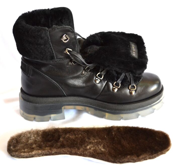 BOGNER SWANSEA DAMEN LEDER BOOTS STIEFELETTEN MIT LAMMFELL SCHWARZ Gr 40 NEU OVP – Bild 12