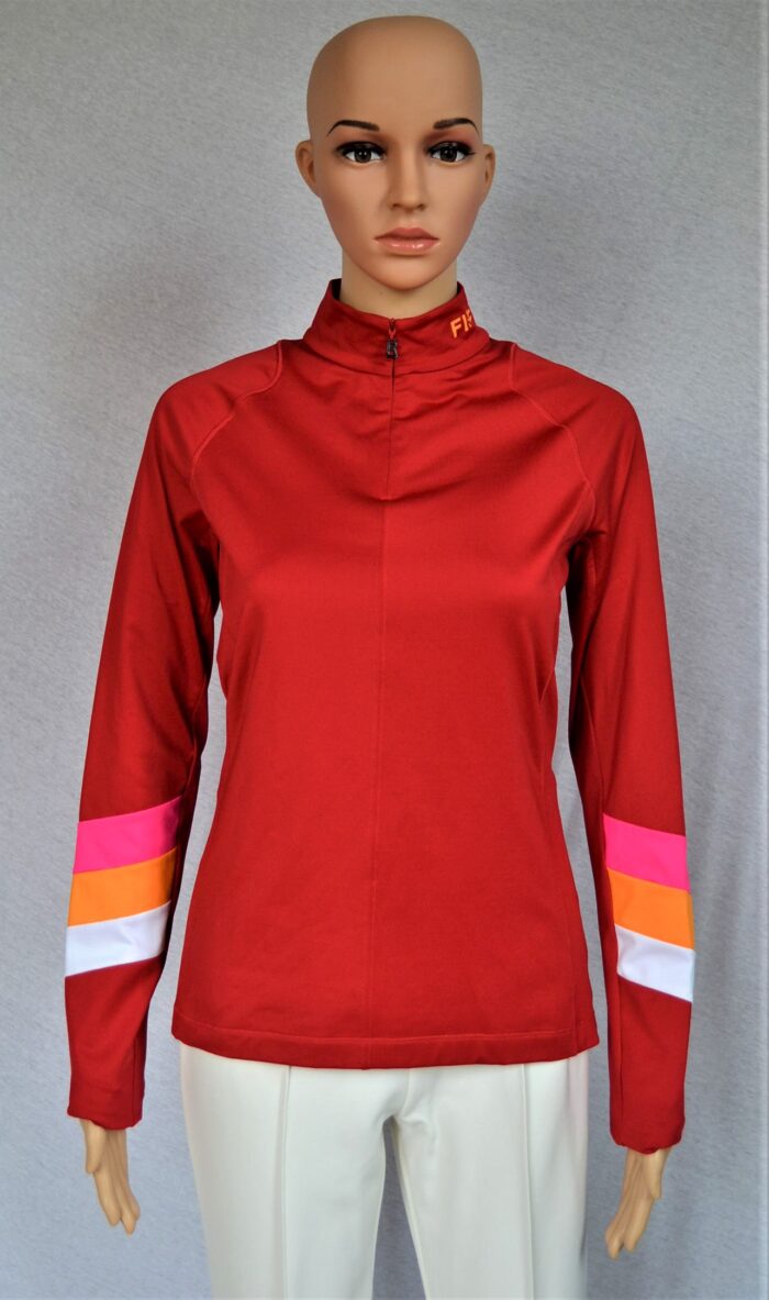 BOGNER FIRE+ICE DAMEN SKI LONGSLEEVE FIRST LAYER STRETCH UNTERZIEHER CASIA ROT Gr 36 S NEU – Bild 2