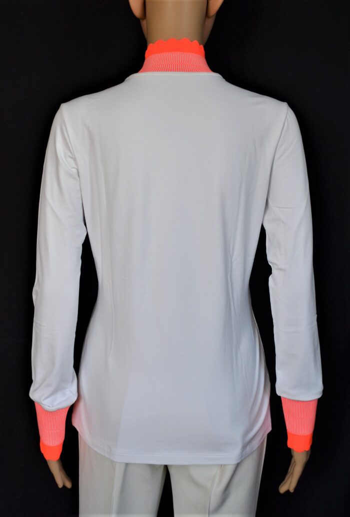 BOGNER DAMEN SKI FIRST LAYER STRETCH UNTERZIEHER LISSA WEIß-NEON Gr 44 XL NEU – Bild 3