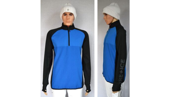 BOGNER FIRE+ICE ADREON HERREN SKI LONGSLEEVE FIRST LAYER STRETCH UNTERZIEHER mit SCHNEEFANG Gr L NEU