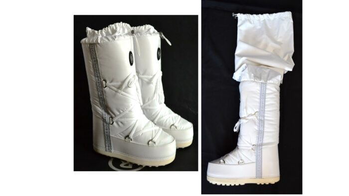 BOGNER CERVINIA DAMEN SCHNEEBOOTS STIEFEL OVERKNIE SNOW BOOTS WEIß Gr M 39-40 NEU OVP