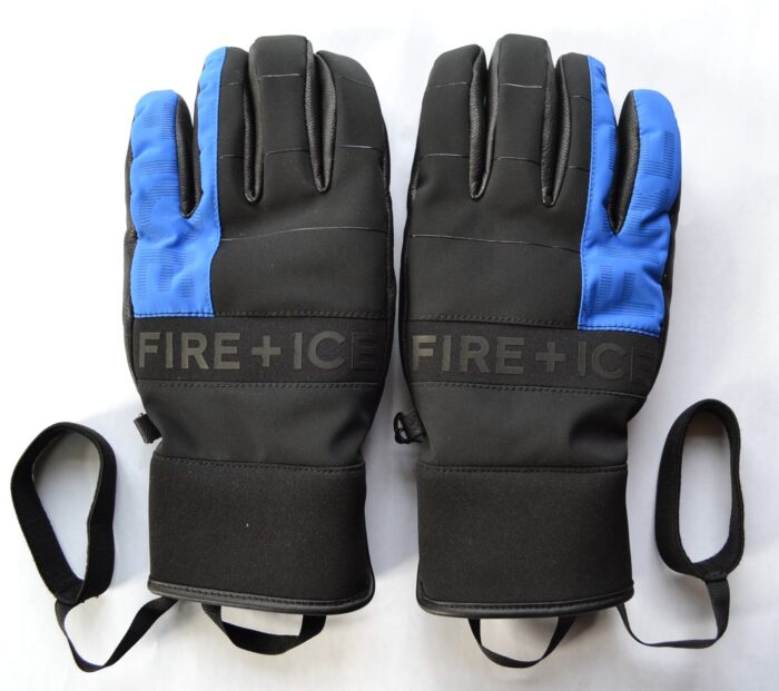 BOGNER MAX HERREN SKI HANDSCHUHE TEILLEDER GLOVES BLAU-SCHWARZ Gr 8,5 SM NEU