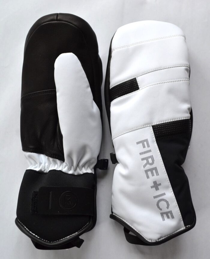 BOGNER PANJA FIRE+ICE DAMEN SKI HANDSCHUHE FÄUSTLINGE GLOVES 45% LEDER WEIß-SCHWARZ Gr 7 S NEU – Bild 2