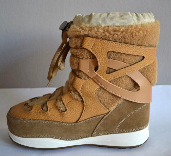 BOGNER PARK CITY DAMEN SCHNEE BOOTS STIEFEL AUS SHEARLING BRAUN Gr 40 NEU – Bild 4