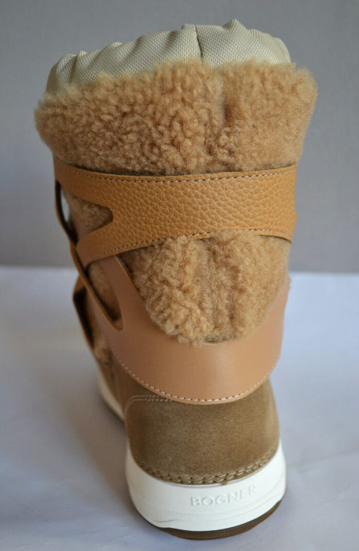 BOGNER PARK CITY DAMEN SCHNEE BOOTS STIEFEL AUS SHEARLING BRAUN Gr 40 NEU – Bild 5