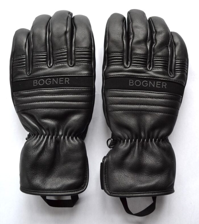 BOGNER TOM R-TEX XT HERREN SKI HANDSCHUHE 93% LEDER GLOVES SCHWARZ Gr 8,5 SM NEU – Bild 3