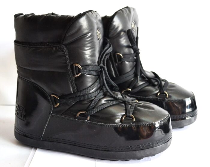 BOGNER TROIS VALLEES DAMEN SCHNEE BOOTS STIEFEL WOMEN SNOW SCHWARZ Gr M 39-40 NEU