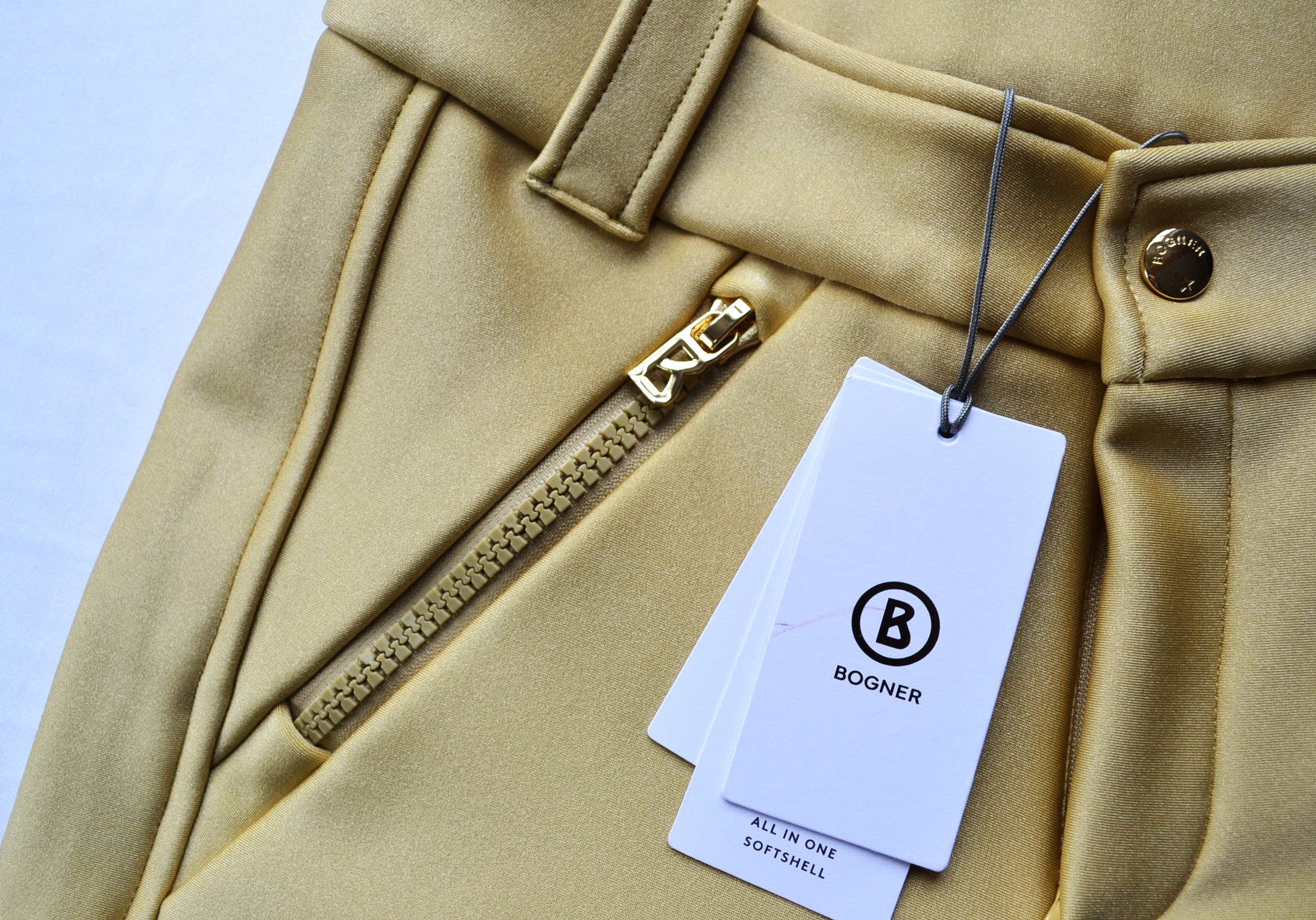 BOGNER HAZEL DAMEN JET SOFTSHELL SKIHOSE FULL STRETCH GOLD Gr 36 38 S M NEU – Bild 7