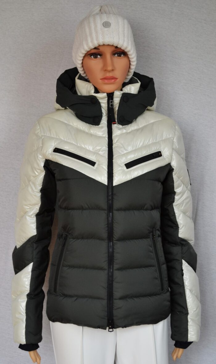 BOGNER FIRE+ICE FARINA 3 DAMEN SKIJACKE SKI WOMEN GRAU-OFFWHITE Gr 36 S NEU – Bild 2