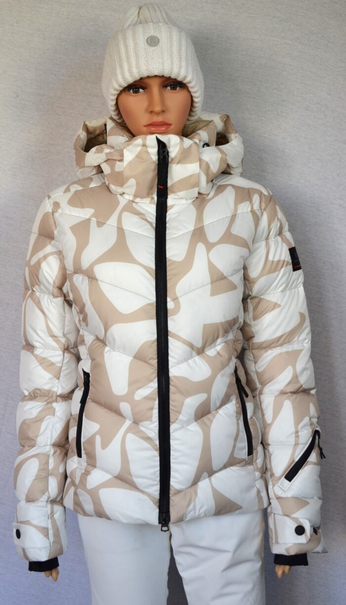 BOGNER FIRE+ICE SAELLY 2 DAMEN SKIJACKE BEIGE-WEIß PRINT Gr 36 S NEU – Bild 3