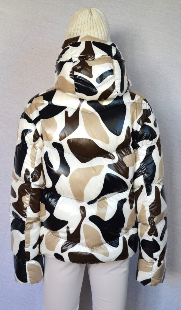 BOGNER VALLY FIRE+ICE DAMEN DAUNEN JACKE OVERSIZE BEIGE-SCHWARZ PRINT Gr 36 (38-40) NEU – Bild 3