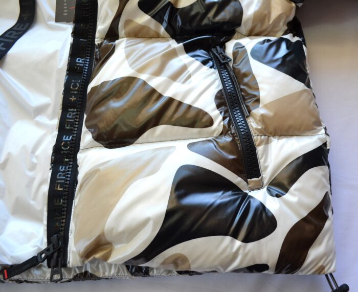 BOGNER VALLY FIRE+ICE DAMEN DAUNEN JACKE OVERSIZE BEIGE-SCHWARZ PRINT Gr 36 (38-40) NEU – Bild 7