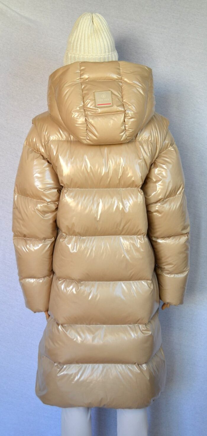 BOGNER ASTA FIRE+ICE 2 IN 1 DAMEN DAUNENMANTEL WESTE OVERSIZE BEIGE SHINY Gr 36 (38-40) NEU – Bild 5