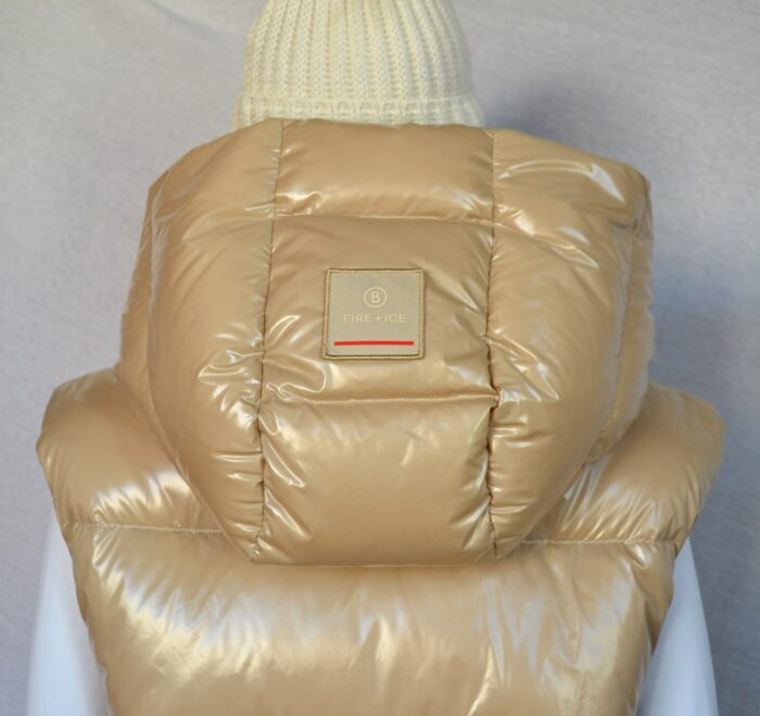 BOGNER ASTA FIRE+ICE 2 IN 1 DAMEN DAUNENMANTEL WESTE OVERSIZE BEIGE SHINY Gr 36 (38-40) NEU – Bild 7