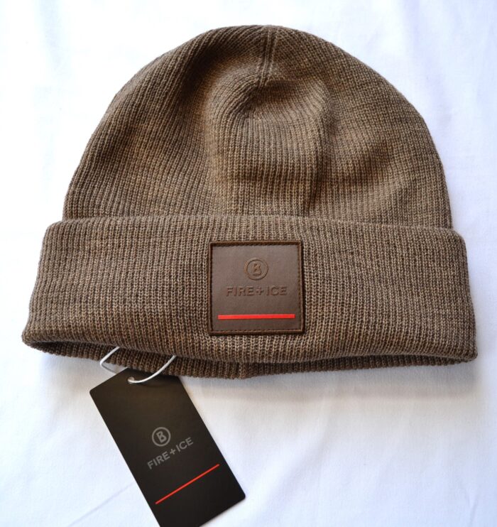 BOGNER FIRE+ICE HERREN DAMEN MÜTZE TAREK 50% WOLLE WOLLMÜTZE BRAUN NEU