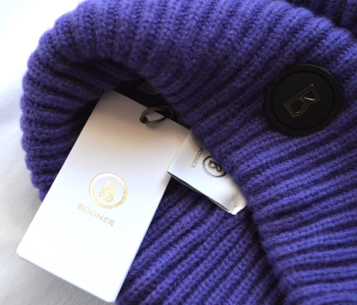 BOGNER HERREN MÜTZE GUSTAV 2 WOLLMÜTZE VIOLETT 10% KASCHMIR NEU – Bild 6