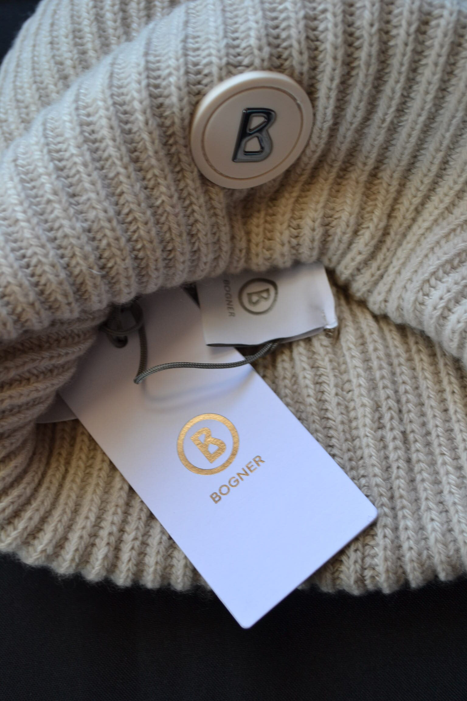 BOGNER HERREN MÜTZE GUSTAV 2 WOLLMÜTZE NATUR 10% KASCHMIR NEU – Bild 6