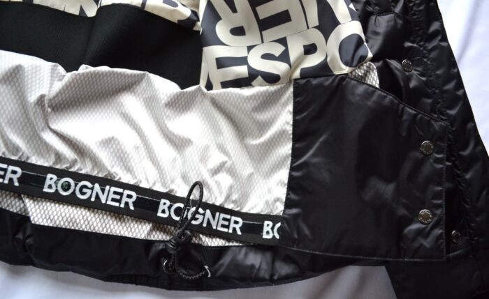BOGNER DAMEN DAUNEN SKIJACKE SCHWARZ SHINY MIT FELLKRAGEN Gr 38 M NEU – Bild 9