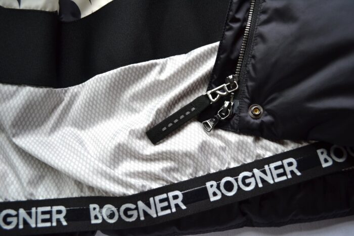 BOGNER DAMEN DAUNEN SKIJACKE SCHWARZ SHINY MIT FELLKRAGEN Gr 38 M NEU – Bild 10