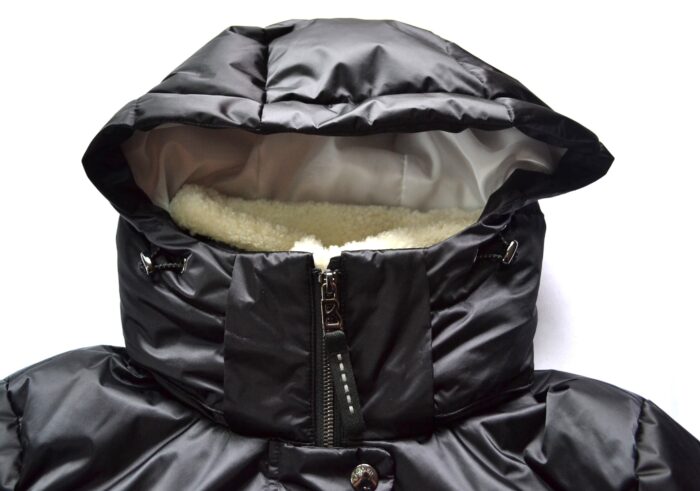 BOGNER DAMEN DAUNEN SKIJACKE SCHWARZ SHINY MIT FELLKRAGEN Gr 38 M NEU – Bild 15