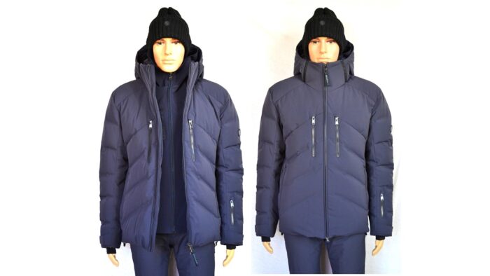 BOGNER JERVIS HERREN DAUNEN SKIJACKE NAVY BLAU STRETCH Gr 50 L NEU